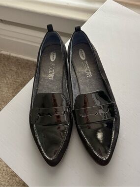 Dr Scholls Memory Foam Patent Loafers Size 8